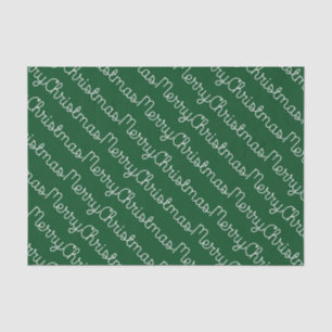 Green Merry Christmas Tissue Paper