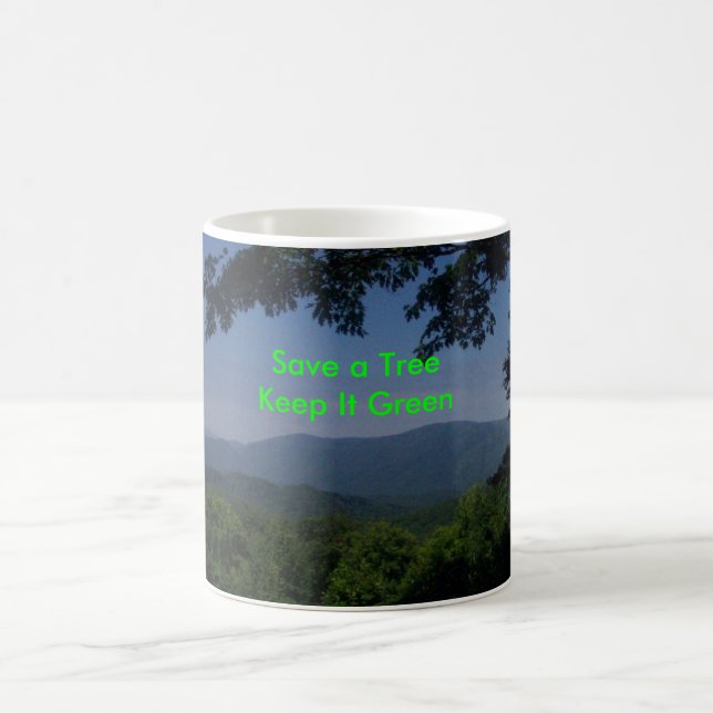 Green Message Coffee Mug (Center)
