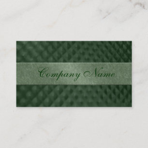 Green Metallic Dimples Business Card