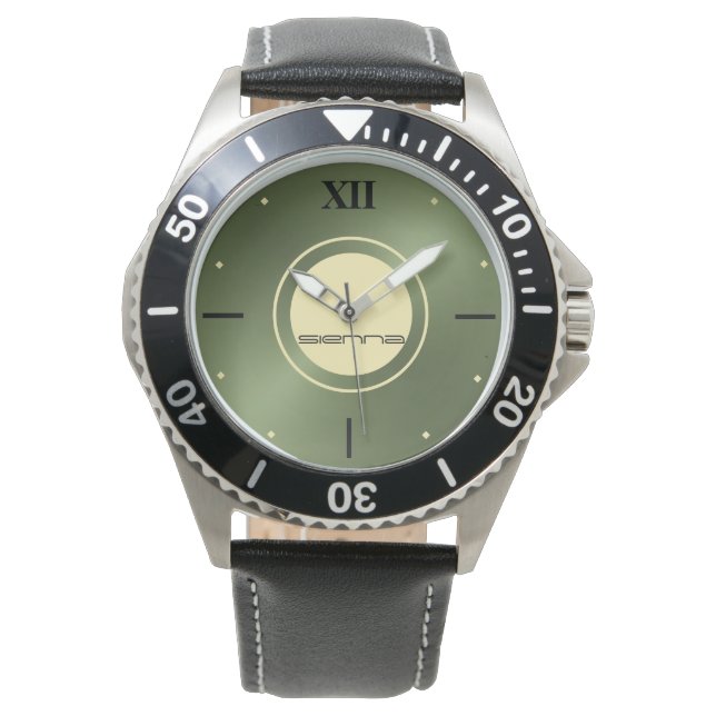 Green Metallic  eWatch Watch (Front)