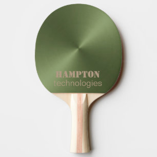Green Metallic Ping Pong Paddle