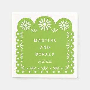 GREEN MEXICAN PAPEL PICADO NAPKIN