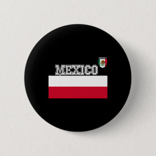 Green Mexican Soccer Jersey Flag Footbyll Kits Byl 6 Cm Round Badge
