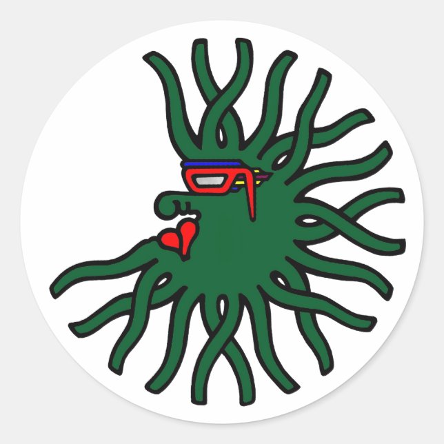 Green Migrozalt  Classic Round Sticker (Front)