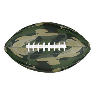 Green Military Camouflage Pattern American Football