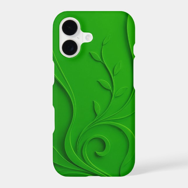 Green Minimal Leaf Design (Back)