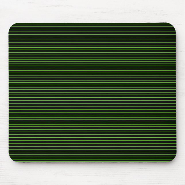 Green minimal lines mouse mat (Front)
