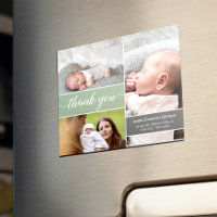 Green Minimalist Newborn photos Name Baby Shower