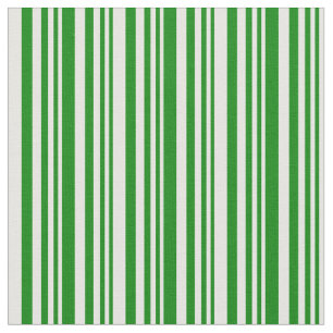 Green & Mint Cream Lined Pattern Fabric