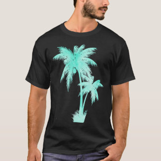 Green Mint Watercolor Palm Tree T-Shirt
