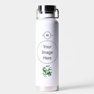 Green Mister Pro Triceratops Skilled Ancient Water Bottle