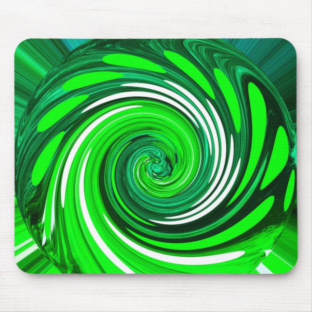 Green mix art mouse mat (Front)