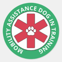 Green Mobility Assistance Service Dog In Training