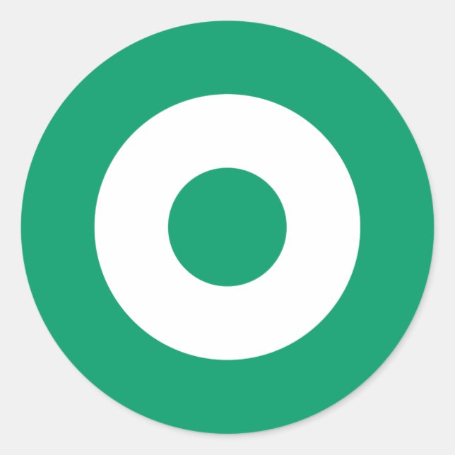 Green Mod Round Sticker (Front)