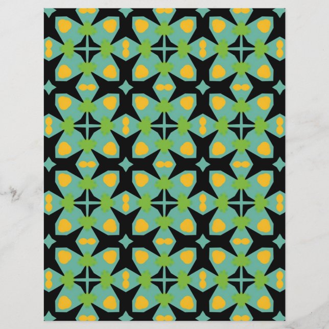Green modern floral SCV 14 (Front)