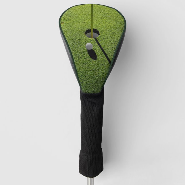 Green Modern Golf Tips Custom Best Driver  Golf Head Cover (Front)