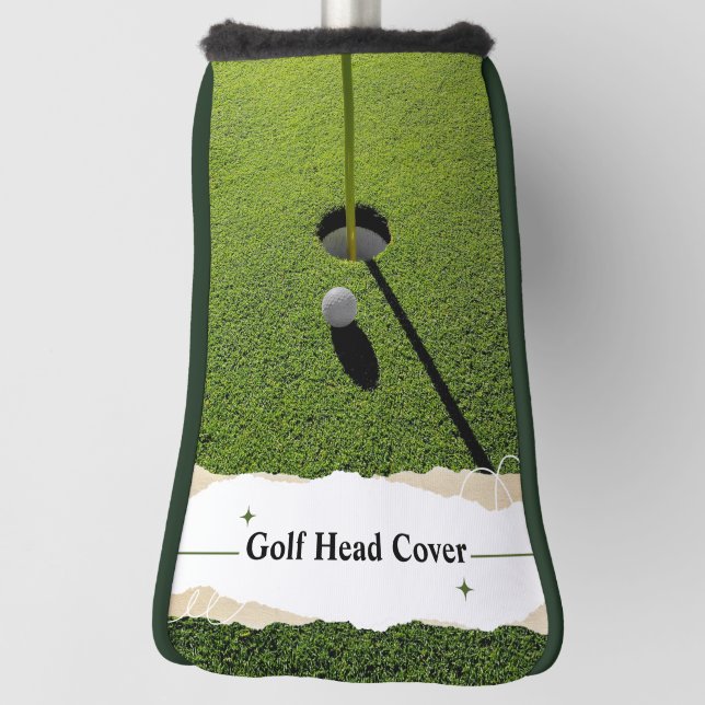 Green Modern Golf Tips Custom Best Putter Golf Head Cover (Rotate 90)