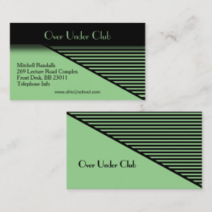 Green Modern Look Business Card