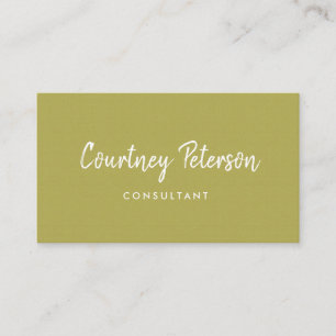 Green Modern Simple Real Estate Business Card