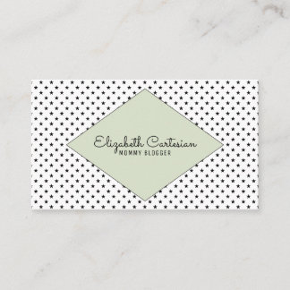 Green Modern Stars Business Card