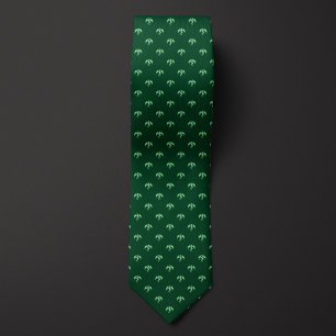 Green Monochrome Dragon Tie
