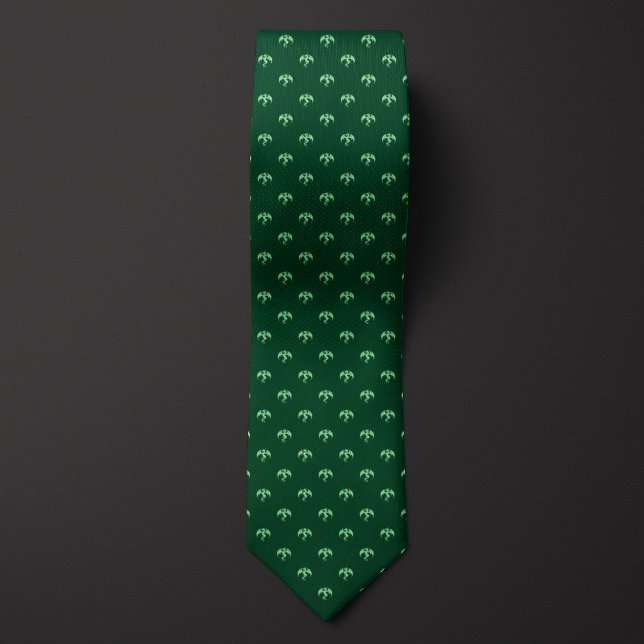 Green Monochrome Dragon Tie (Creator Uploaded)