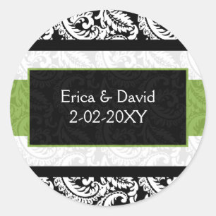 green Monogram label