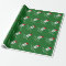 Green monogram letter B Christmas wrapping paper