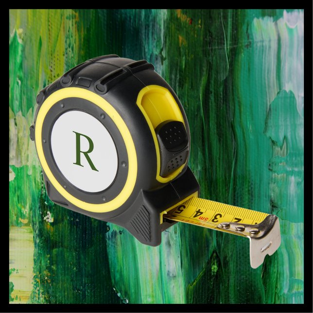 Green Monogram on White Custom Handyman Gift Tool 1 (Creator Uploaded)