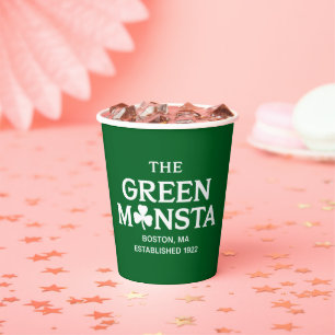 Green Monsta Boston Green Monstah Baseball Gift  Paper Cups