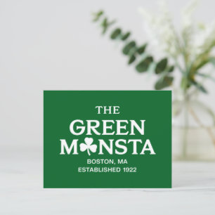 Green Monsta Boston Green Monstah Baseball Gift  Postcard