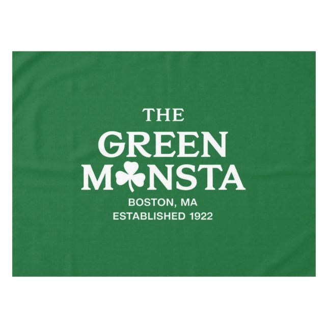 Green Monsta Boston Green Monstah Baseball Gift  Tablecloth (Front (Horizontal))