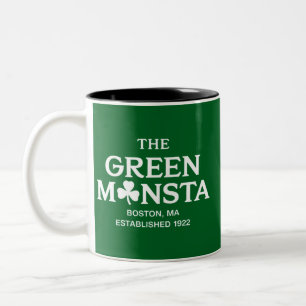 Green Monsta Boston Green Monstah Baseball Gift  Two-Tone Coffee Mug