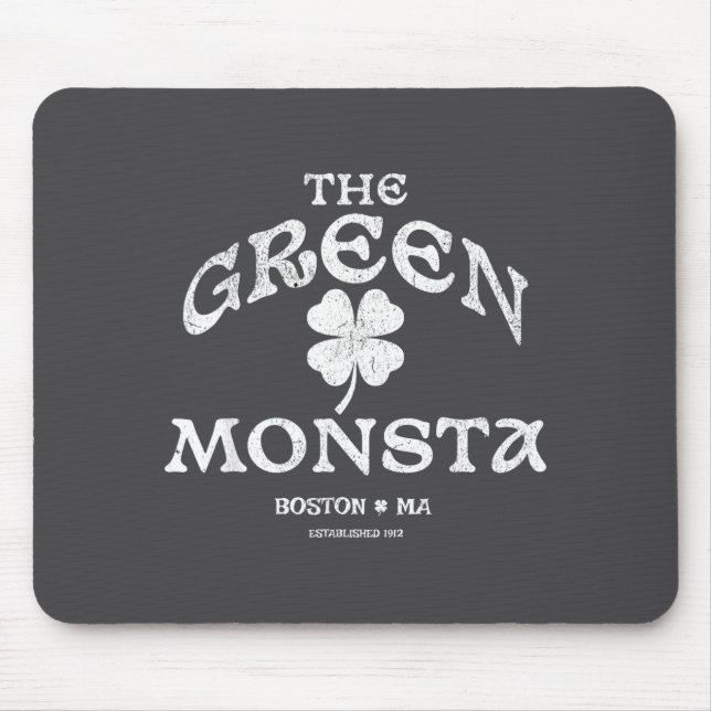 Green Monsta Funny Boston M New England Srts Gift  Mouse Mat (Front)