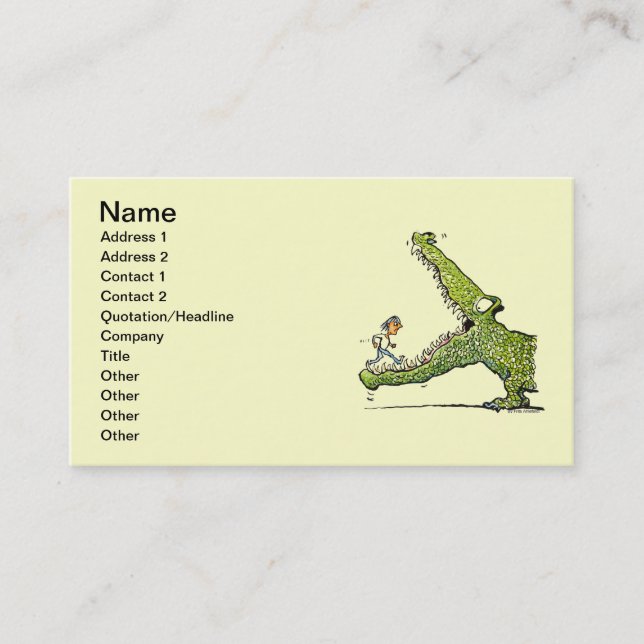 Green Monster Business Card (Front)