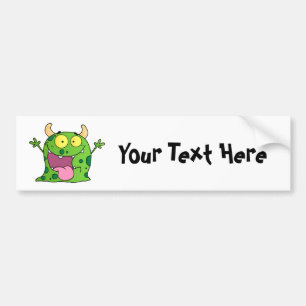 Green Monster (customisable) Bumper Sticker