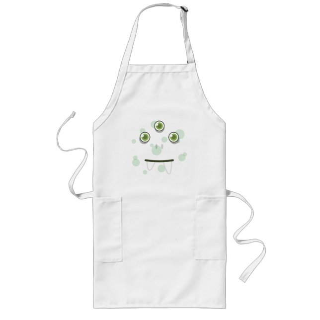 Green Monster Face Apron (Front)