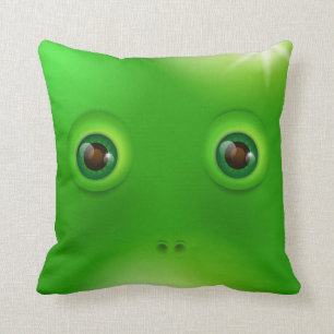 Green Monster face Cushion