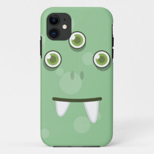 Green Monster Face iPhone Case