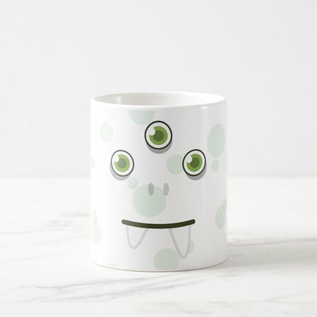 Green Monster Face Mug (Center)