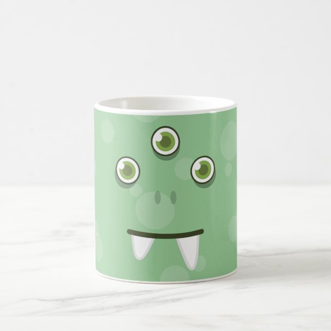 Green Monster Face Mug (Center)