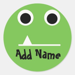 Green Monster Personalised Gift Sticker