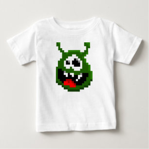 Green Monster - Pixel Art Baby T-Shirt