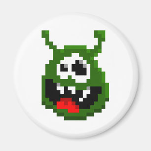 Green Monster - Pixel Art Magnet