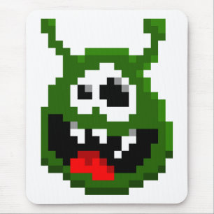 Green Monster - Pixel Art Mouse Mat