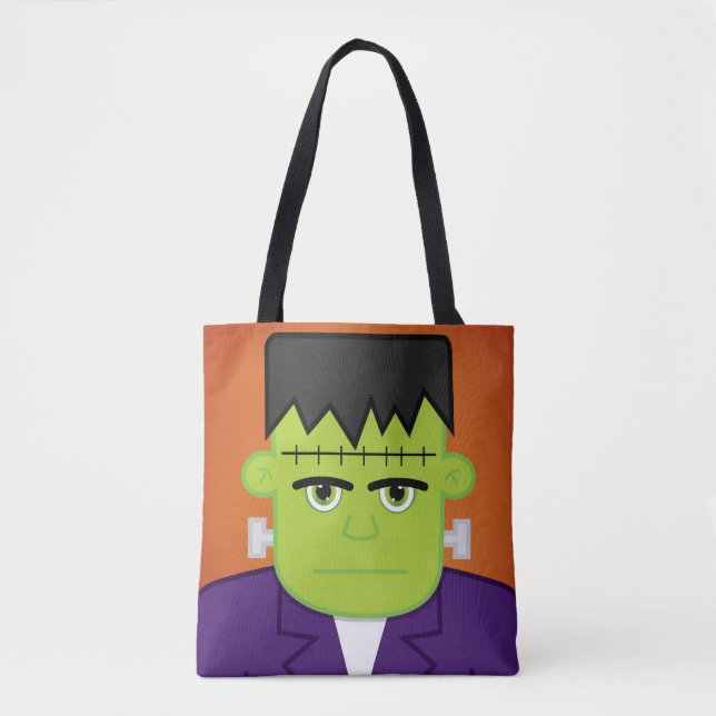 Green monster tote bag (Front)