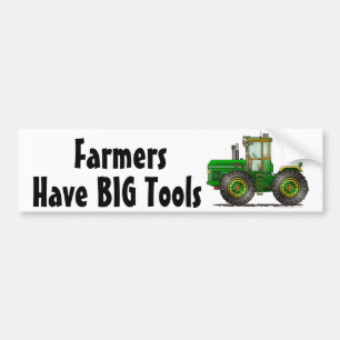 "Green Monster Tractor, Have BIG T... Bumper Stick Sticker