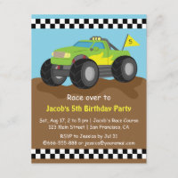 Green Monster Truck Birthday Party