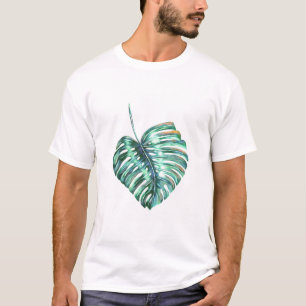 Green monstera leaf palm tropical T-Shirt