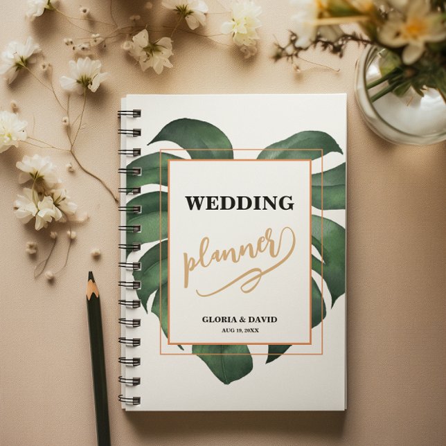  Green Monstera Leaf Wedding  Planner (Creator Uploaded)